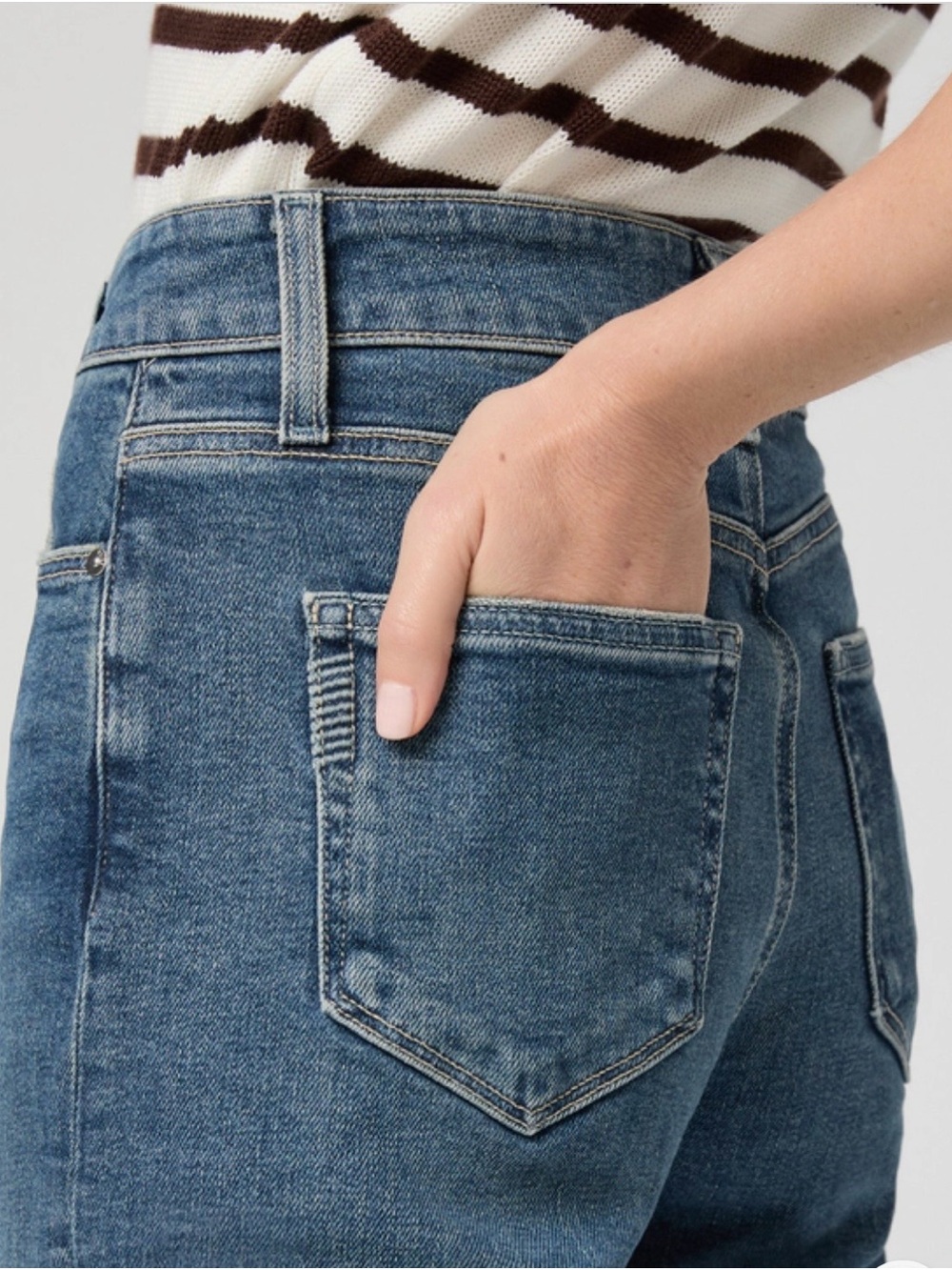 Paige Anessa 31” Wide Leg Jean Woolf 28 / 6 - Picture 5 of 8